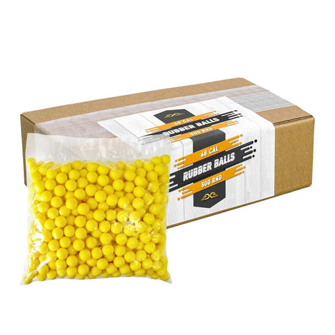 Rubber Balls Kaliber 68 - 500 Stück Packung zum Kampfpreis