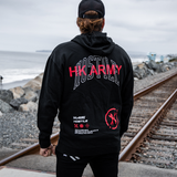 HK Army Arch Zip Up Hoodie black - neu mit Reissverschluss