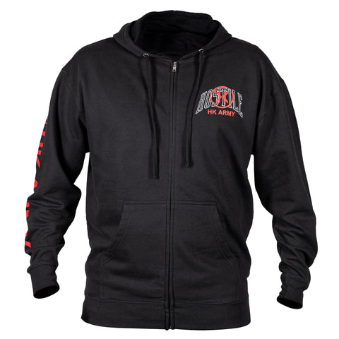 HK Army Arch Zip Up Hoodie black - neu mit Reissverschluss