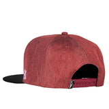 HK Army Cap - Clip Snapback Hat - Black/Burgundy