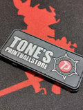 Tone´s Paintballstore Patch - das Original nur bei uns!