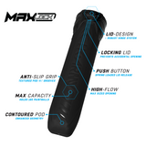 HK Army MaxLock Pods - 185 Lock Lid Pods 6-Pack in cool colors