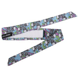 HK Army Vintage Hostilewear Headband Skulls blue / pink