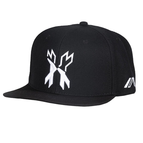 HK Army Cap - Split Snapback Hat - Black/White