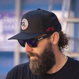 HK Army Cap - Drift Snapback Hat - Black