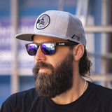HK Army Cap - Drift Snapback Hat - Grey