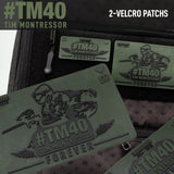Tim Montressor #TM40 - rubberized patch with velcro closure