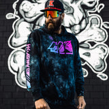 NEW - HK Army Retro Hoodie Midnight Tie Dye - keeps you warm with style