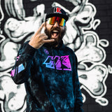 NEW - HK Army Retro Hoodie Midnight Tie Dye - keeps you warm with style