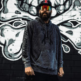 NEW - HK Army Split Hoodie Acid Wash - keeps you warm with style