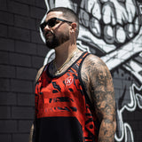 HK Army DryFit Tank Top "Shredded" Red