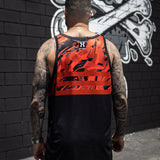 HK Army DryFit Tank Top "Shredded" Red
