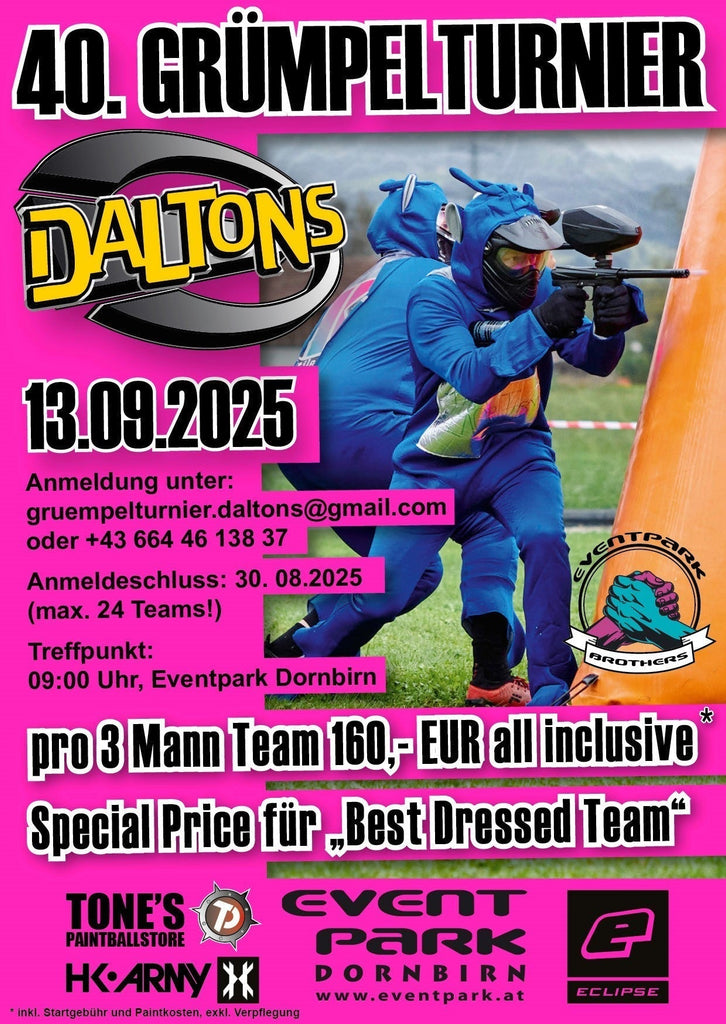 Daltons Grümpelturnier September 2025 - jetzt anmelden!