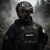HK Army Push Unite MKII Paintball Maske - Watcher (Black/Black) - Clear Lens