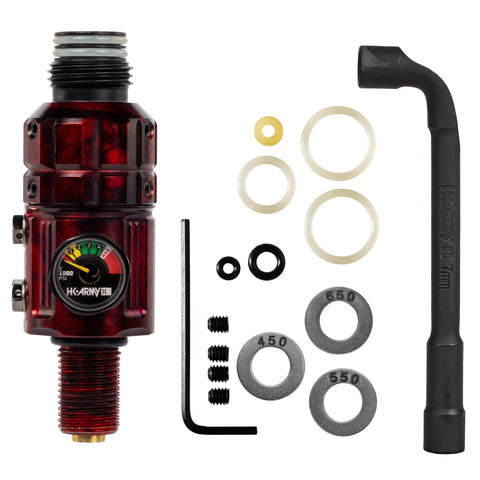 HK Army Turbine Pro Regulator - Long Body - Marble red