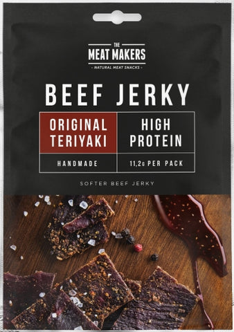 Meat Makers Beef Jerky Original Teriyaki- Trockenfleisch für Sport und Freizeit