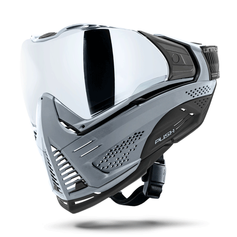 HK Army Push Unite MKII Paintball Maske - Nomad (Grey/Black) - Silver Lens