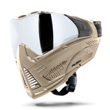 HK Army Push Unite MKII Paintball Maske -  Outlaw (Tan/Tan) - Silver Lens