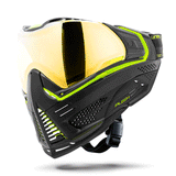 HK Army Push Unite MKII Paintball Maske - Reactor (Black/Green) - Gold Lens