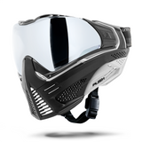 HK Army Push Unite MKII Paintball Maske -Seeker (Black/White) - Silver Lens