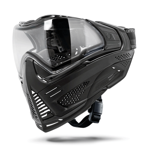 HK Army Push Unite MKII Paintball Maske - Watcher (Black/Black) - Clear Lens