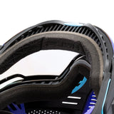 HK Army Push Unite MKII Paintball Maske - Nebula (Black/Turq/Purple) - Blue Lens