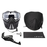 HK Army Push Unite MKII Paintball Maske - Watcher (Black/Black) - Clear Lens