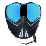 HK Army Push Unite MKII Paintball Maske - Vortex (Black/Blue) - Blue Lens