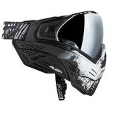 HK Army Push Unite MKII Paintball Maske - Warlord Omen -White Skull - Silver Lens