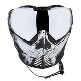 HK Army Push Unite MKII Paintball Maske - Warlord Omen -White Skull - Silver Lens