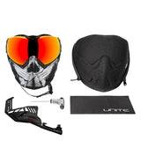 HK Army Push Unite MKII Paintball Maske - Warlord Viper - white Skull - Fire Lense