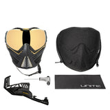 HK Army Push Unite MKII Paintball Maske - Sentinel (Black/Gold) - Gold Lens