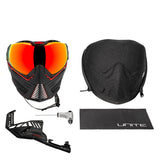 HK Army Push Unite MKII Paintball Maske - Legion (Black/Red) - Red Lens