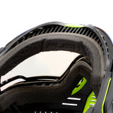 HK Army Push Unite MKII Paintball Maske - Reactor (Black/Green) - Gold Lens