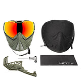 HK Army Push Unite MKII Paintball Maske - Raptor (Olive/Black) - Red Lens