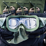 HK Army Hostile - BSX Tango Airsoft Goggle / Brille mit 3 Stück thermal Gläsern - Olive