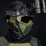 HK Army BSX Mesh Mask - Outlaw - Airsoft Gitter Maske - Oliv