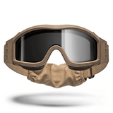 HK Army Hostile - BSX Tango Airsoft Goggle / Brille mit 3 Stück thermal Gläsern - Tan