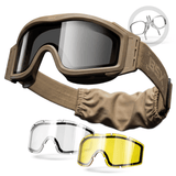 HK Army Hostile - BSX Tango Airsoft Goggle / Brille mit 3 Stück thermal Gläsern - Tan