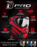 DYE I3 PRO GOGGLE - das Original ist zurück - Fire Red