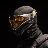 HK Army Push Unite MKII Paintball Maske - Sentinel (Black/Gold) - Gold Lens