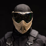HK Army Push Unite MKII Paintball Maske -  Outlaw (Tan/Tan) - Silver Lens