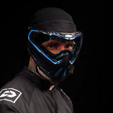 HK Army Push Unite MKII Paintball Maske - Vortex (Black/Blue) - Blue Lens