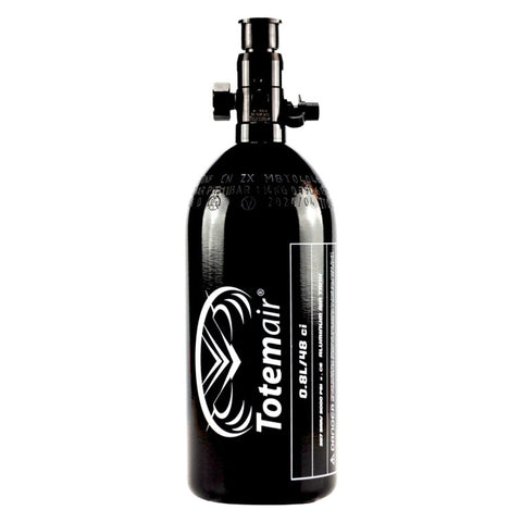 Paintball und Airsoft - Totem Air / Field Alu HP System 0,8 Liter 200 Bar - Black