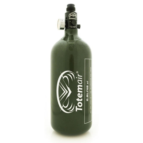 Paintball und Airsoft - Totem Air Alu HP System 0,8 Liter 200 Bar - Oliv