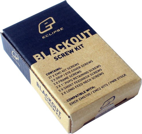 Planet Eclipse Blackout Screw Kit - Screw set black for EMEK and EMF100