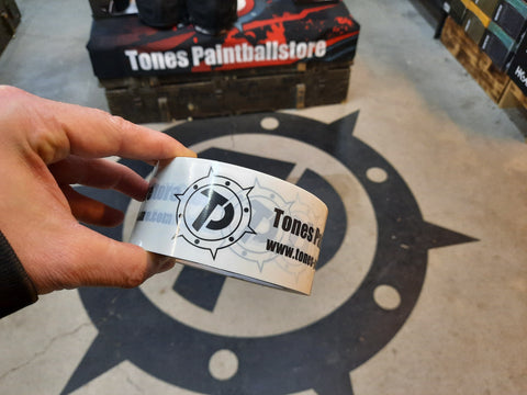 Tones Paintballstore packaging tape - of the best quality with extra style