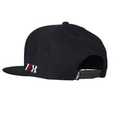 HK Army Cap - Split Snapback Hat - Black/White/Red